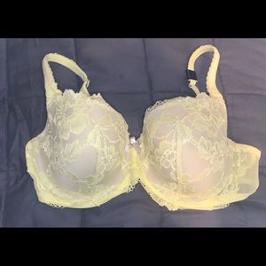 Victoria Secret NWT Yellow Lace Bra 38D